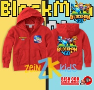 Hoodie Zipper Blockman Go Anak / Jaket Sweater Blockman Go Anak