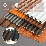 【large size】WPC Wood Wallpaper Sticker Waterproof Design Ecological Board TV background Wall Panel