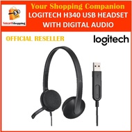 Logitech H340 USB Computer Headset With Digital Audio Sound Noise Cancellation Mic 2 Years SG Warran