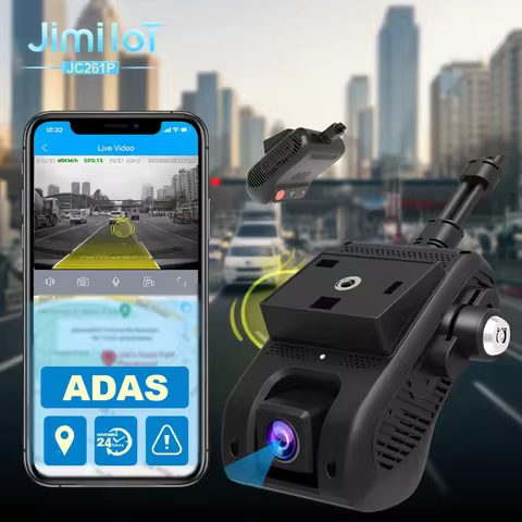 Jimiiot JC261P 4G Dual DashCam Wifi ADAS 2 Live Video Car Recorder Camera GPS Tracking DVR Stop Engi