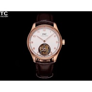 Portugal Series Genuine Tourbillon Watch!!IWCPORTUGIESER HAND-WOUND TOURBILLON Constant Power Manual