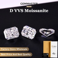 Radiant Moissanite D VVS 1ct 3ct 5ct 10ct Wholesale Moissanite Stones With GRA Certificate Good qual