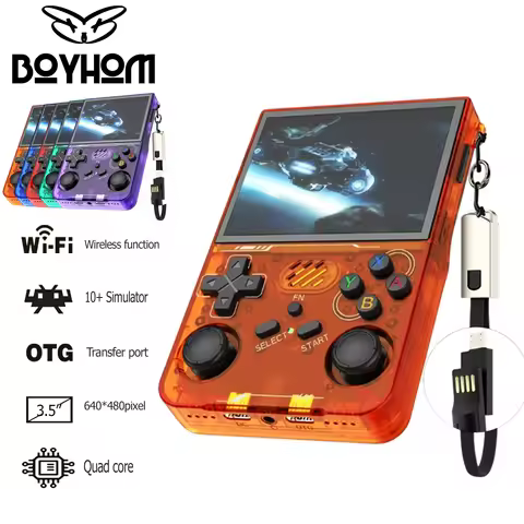 R36S Upgrade R36XX Retro Handheld Game Console with WiFi Online Battle, HD Color Screen Handheld Gam