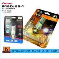 Lampu LED Motor AUTOVISION Honda Beat F1 (Putih) Bohlam RZ1 P15D-25-1