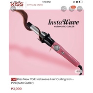 Kiss New York Instawave Hair Curling Iron KOREAN CURLS- Pink(Auto Curler)