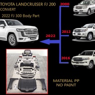 TOYOTA LANDCRUISER FJ 200 CONVERT 2022 FJ 300 FULL BODYKIT Material PP