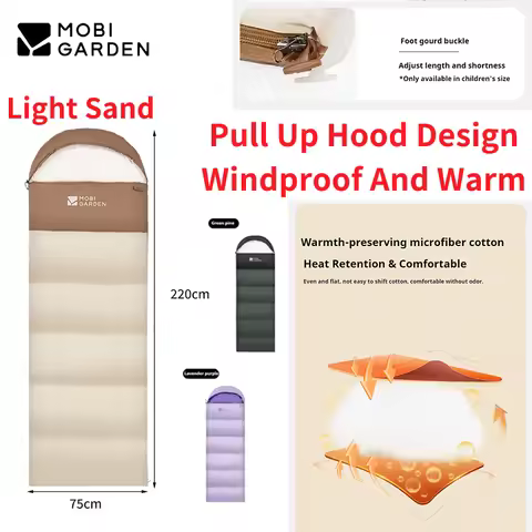 MOBI GARDEN Xiangyun Warm Imitation Silk Cotton With Temperature Locking Comfortable Windproof Hoode