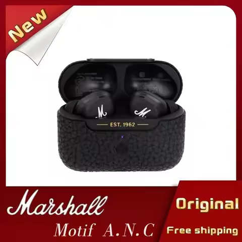 Marshall Motif Anc Wireless Bluetooth Earphones Original Rock Active Noice Cancelling in-ear Headset