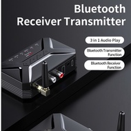 2 in 1 BT5.0 Transmitter Receiver with Low Latency Audio, Up to 40 Meters Multi Interfaces With Wide Compatibility TV PC