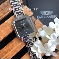 BALMER | 8140L SS-4 Classic Square Women Watch Silver Stainless Steel Sapphire Crystal Glass