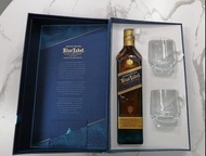 【新年禮盒】Johnnie Walker Blue Label 75cl gift box with 2 glasses (Blended Scotch Whisky)約翰走路藍牌蘇格蘭調和威士忌750毫升禮盒連2個杯
