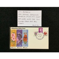 1971 Australia New Decimal Definitives Issued On 1st Oct 1971 First Day Cover Note:The Two Flower St