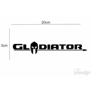 GLADIATOR CUTTING STICKER VINYL DECAL6 Sticker Motor Sticker Helmet