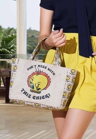 【禮物精選】華納兄弟Tweety翠兒崔弟 樂一通卡通 手挽袋 單肩包