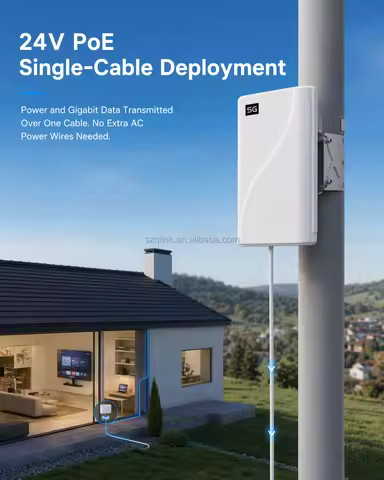 5G NSA SA ODU Outdoor CPE Router Poe IP65 Waterproof Wireless Gigabit Cellular Modem MTK Chip High S