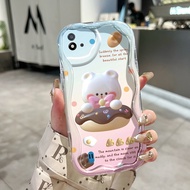 HP Casing For Realme C20 Realme C20A Realme C11 2021 C11 2020 Realme Narzo 50i Case Bear Dessert Pat