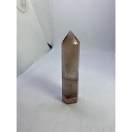 D2201 Natural Crystal Raw Ore/Red Glue Flower Size Approximately Height 87.5 Width 21.7mm Weight Abo