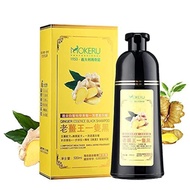 MOKERU GINGER BLAK Professional Oil Dyeing Hair Color Shampoo 500ml: Instant Fast Effecting Long-Las