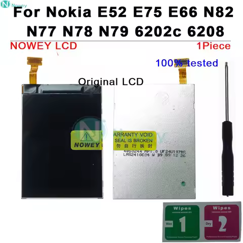Original LCD Display For Nokia E52 E75 E66 N82 N77 N78 N79 6202c 6208 Mobile Phone LCD Screen Replac