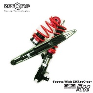 Toyota Wish ZNE10G 03> - Zerone SSR500 plus hilo bodyshift adjustable absorber coilover