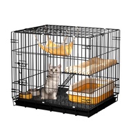 กรงแมวใช้ในบ้านในร่มวิลล่าขนาดใหญ่พื้นที่ฟรีห้องน้ำในตัวแมวเลี้ยงแมวบ้านแมวบ้านแมวปิด
