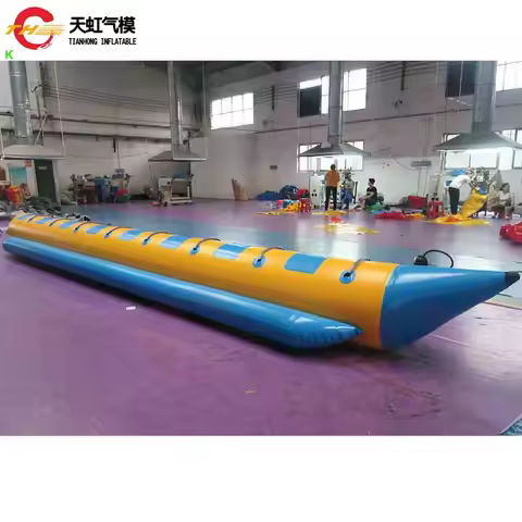 Fast Door Ship 4/6/8/10 Seats Long Inflatable Banana Boat Toys Outdoor Water Parks Inflatable Sofa B