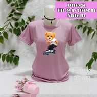 T-shirt top basic casual distroWanita, trendy girls' clothes, oneck skateboard, available in 3 sizes