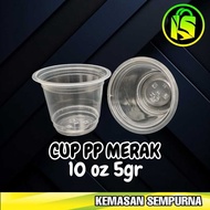 PP Merak flat plastic cup 10 oz to 16 oz 5 gr