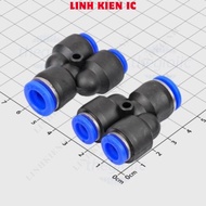 [3 Pieces]- PW10-8 Y-shaped Pneumatic Connector Pipe 10mm to 8-8mm Linhkien IC