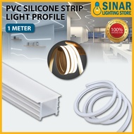 1 Meter LED Silicone Channel Strip Light Rubber Silicone LED Channel Profile Housing LED Strip
