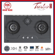 Turbo TC333SS-MS 86cm (Gun Metal) S/S Gas Hob 3 Burners