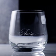 370cc 香港【Lucaris】名字花體字 無鉛水晶威士忌杯 聖誕禮物