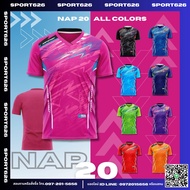 NAP NEW!!!  เสื้อกีฬาสีชมพูชมใจ คอวีแบบใหม่ใส่สบายไม่แคบ แขนสั้น พิมพ์SUB สีสวยสดใส ผ้านุ่ม น้ำหนักเ