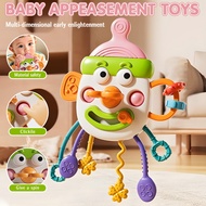 Mainan Baby 6 Bulan Mainan Baby 4 Bulan Pull String Toy Clown Sensory Toys Baby 6 Month Teether Baby