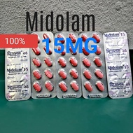 MIDOLAM 15MG 1 PAPAN 10 TABLETS 5 PAPAN 50 TABLETS 10 paper  100 Tablets VITAMIN E