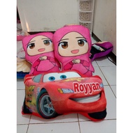 CARS MCQUEEN DOLL CARS MCQUEEN PILLOW FREE NAME TOYS CARS CAR MC QUEEN