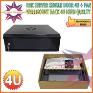 Wallmount Rack Server 6U / Wallmount Rack 6U / Rak Server Ukuran 6U Single Glass Door / Rak Server S