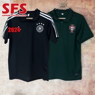 【SFS】 Top Quilty 2024 Germany Jersey Men Polo Portugal Football Soccer Jersey S-2XL Birthday Festiva