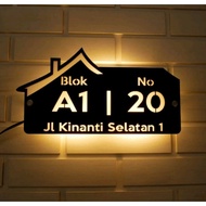 Acrylic House Number LED Custom House Number Plate