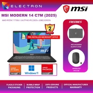 MSI Modern 14 C7M-412 14" FHD Laptop Classic Black ( Ryzen 7 7730U, 16GB, 512GB SSD, ATI, W11, HS )