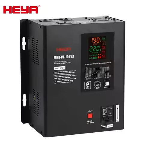 Hanging 10KVA 45-280V 8KW-10KW Single Phase 220V AC Automatic Low Voltage Regulators Stabilizers AVR