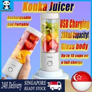 Juice Cup Portable Blender Mixer Mini Wireless Portable Juicer Ice Travel Electric Juicer Cup Food Mixer 280ml Fruit