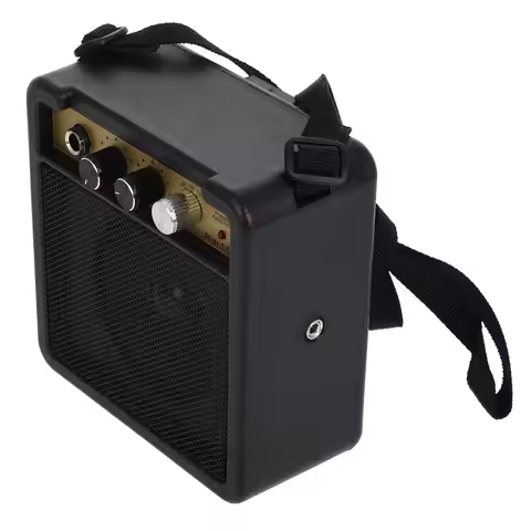 1Set Mini Portable Electric Guitar Amplifier Compact Design Small Bass Guitar Amp Practice Speaker S