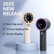 Mini portable handheld fan Digital Display Adjustable Turbo hand fan for outdoor sports F7