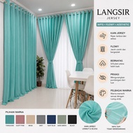 LANGSIR KAIN JERSEY / LANGSIR RUMAH AESTHETIC