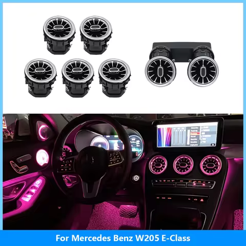 Ambient Light 64 Colors 7pcs Interior For Mercedes-Benz C Class W205 2015-2021 W213 W156 W117 W176 A