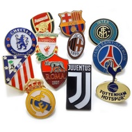 Football Team Emblem Metal Badge Brooch Juventus Real Madrid Liverpool Chelsea Arsenal AC Milan Inter Milan Paris