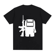 KEMEJA Men's Retro Shirt Domo Kun AK47 Fun Shirt Women's Top Casual Shirt Short Sleeve Oversized Shi