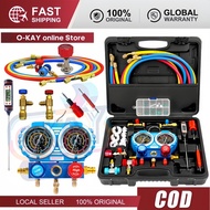 AC Manifold Gauge Set For Inverter Air Conditioner R410A R22 R134A Refrigerant Diagnostic Tool