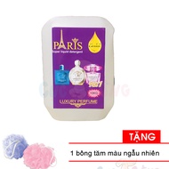 Nước Giặt Paris Thái Lan 10KG hương nước hoa ( giặt xả 5in1) TÍM TẶNG 1 bông tắm màu ngẫu nhiên